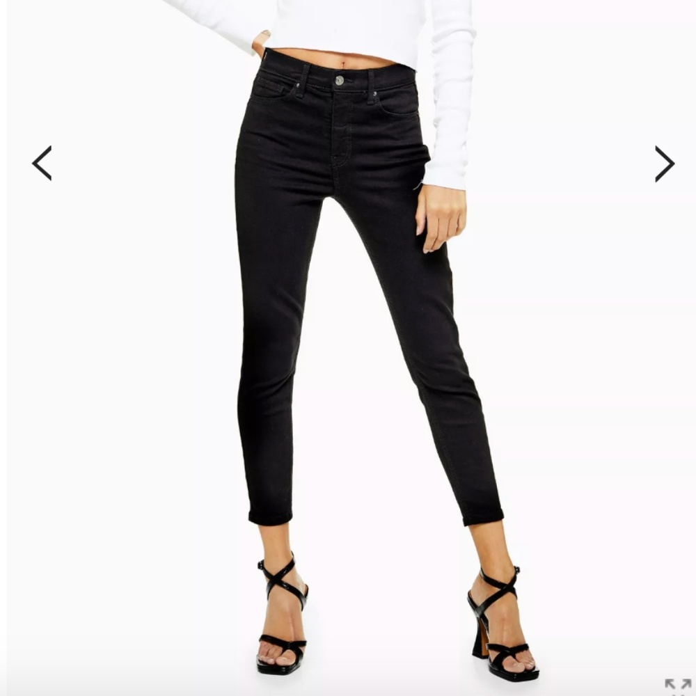 Topshop Petite Black Jamie Jeans